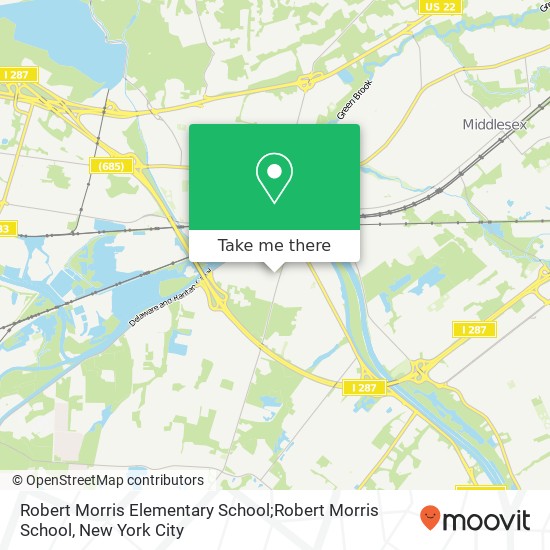 Robert Morris Elementary School;Robert Morris School map