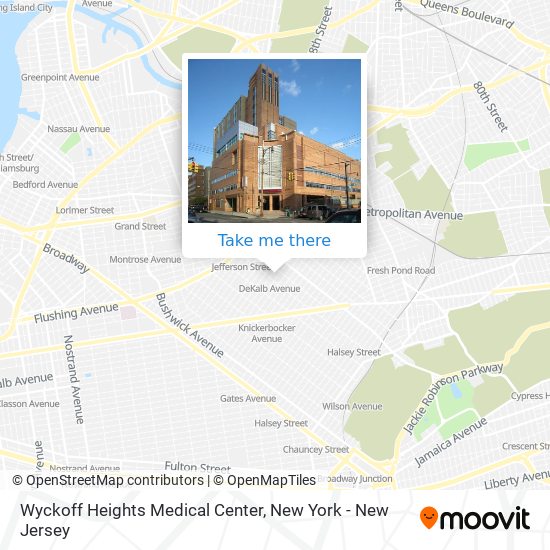 Wyckoff Heights Medical Center map