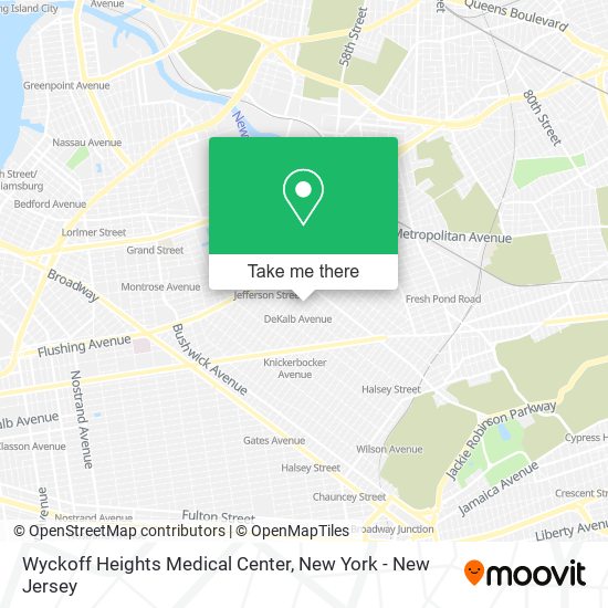 Wyckoff Heights Medical Center map