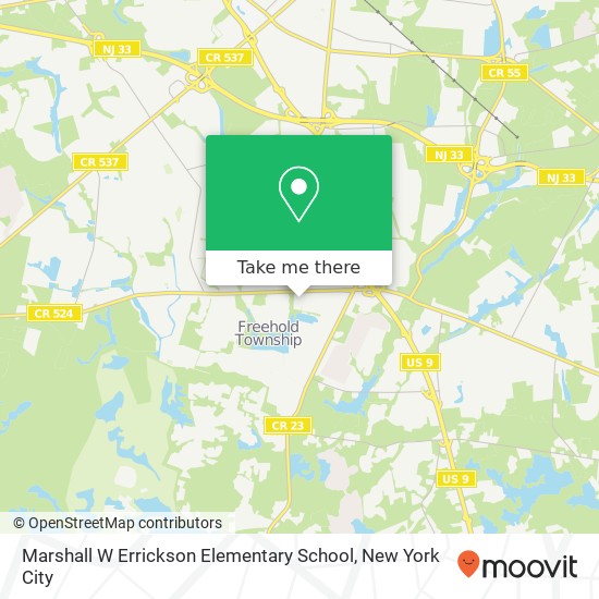 Marshall W Errickson Elementary School map