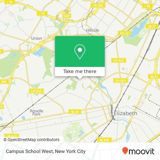 Mapa de Campus School West