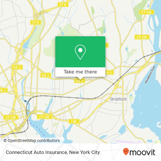 Connecticut Auto Insurance map