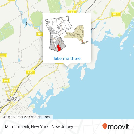 Mapa de Mamaroneck