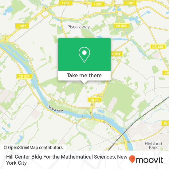 Mapa de Hill Center Bldg For the Mathematical Sciences