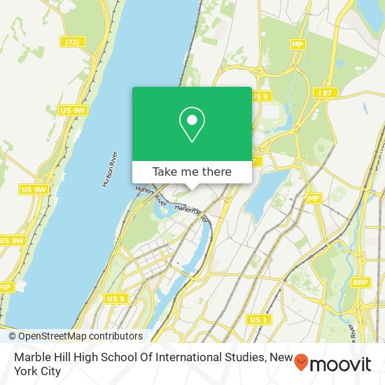 Marble Hill High School Of International Studies map