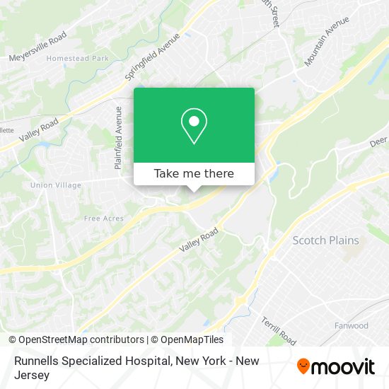 Runnells Specialized Hospital map