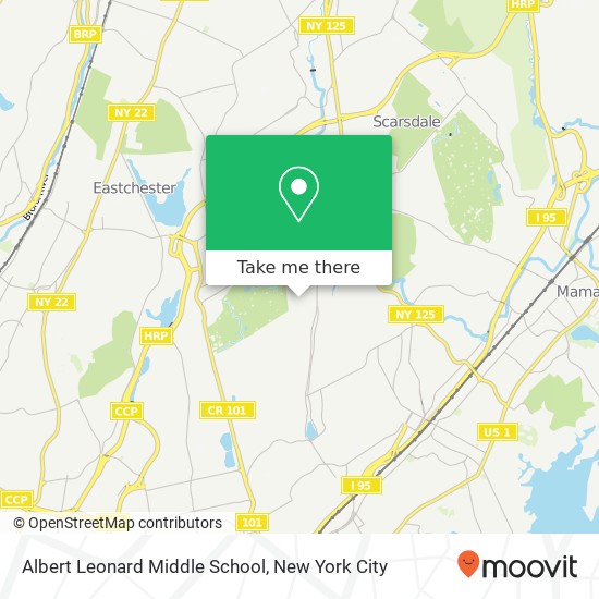 Mapa de Albert Leonard Middle School