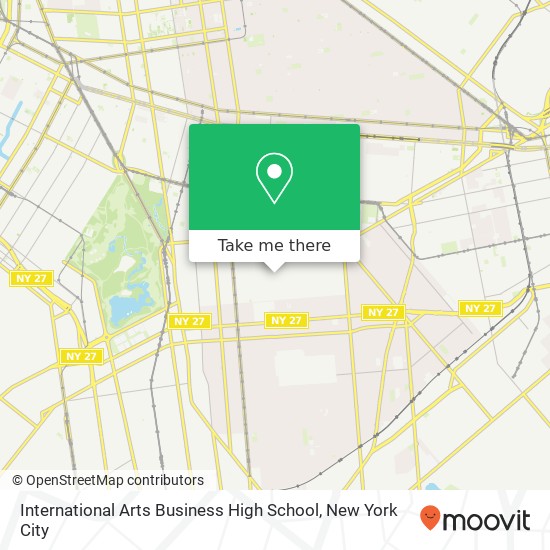 Mapa de International Arts Business High School