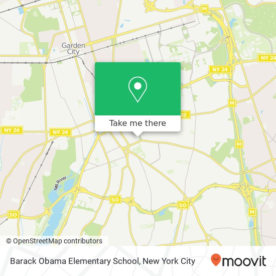 Mapa de Barack Obama Elementary School