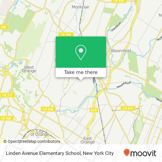 Linden Avenue Elementary School map