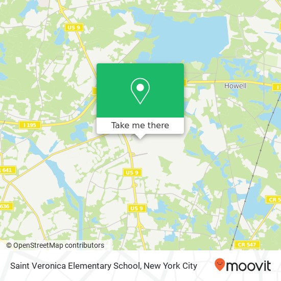 Saint Veronica Elementary School map