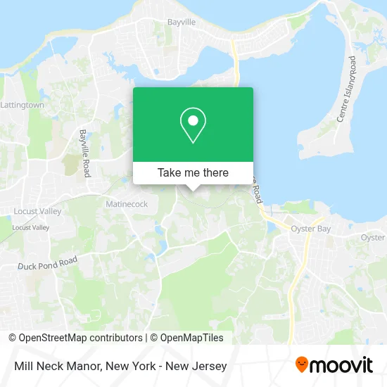 Mill Neck Manor map