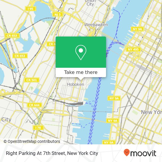 Right Parking At 7th Street map
