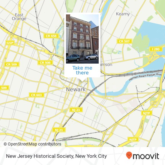 New Jersey Historical Society map
