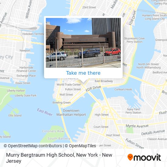 Murry Bergtraum High School map