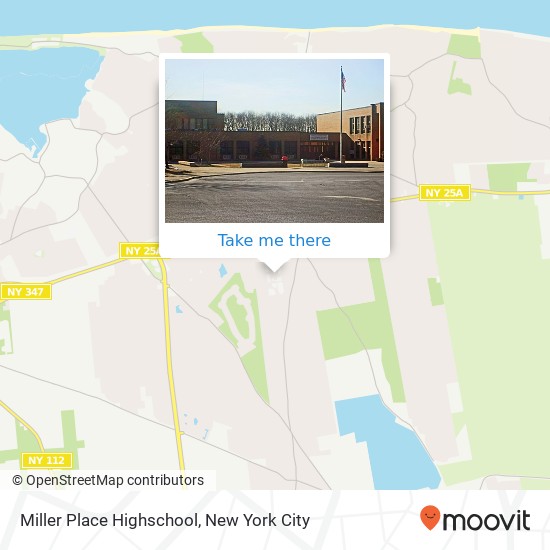 Mapa de Miller Place Highschool