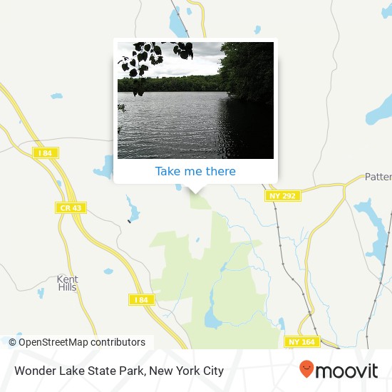 Wonder Lake State Park map