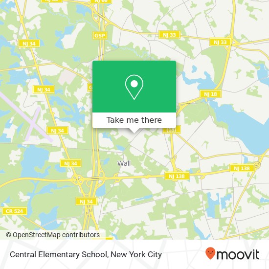 Mapa de Central Elementary School