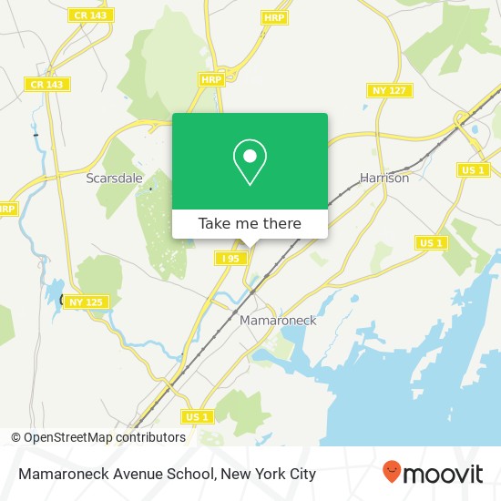 Mapa de Mamaroneck Avenue School