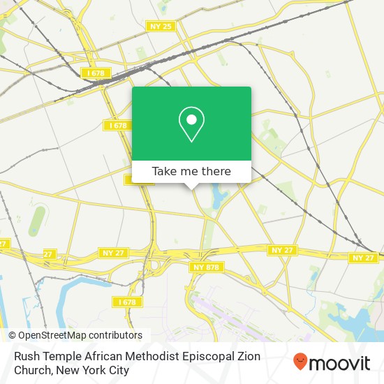 Rush Temple African Methodist Episcopal Zion Church map