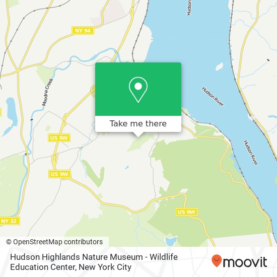 Mapa de Hudson Highlands Nature Museum - Wildlife Education Center