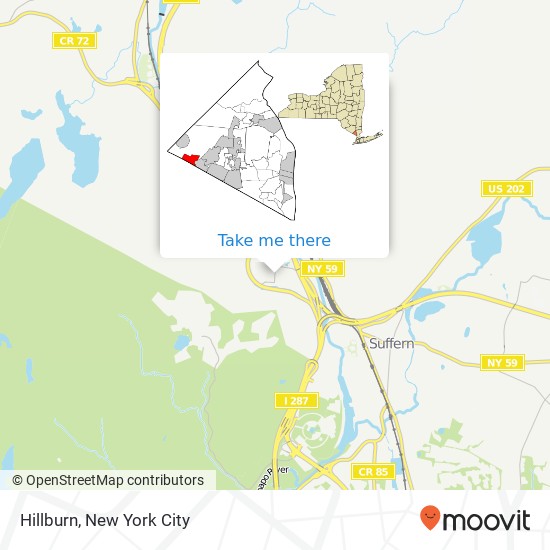 Mapa de Hillburn