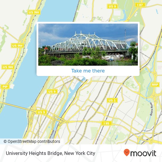 Mapa de University Heights Bridge