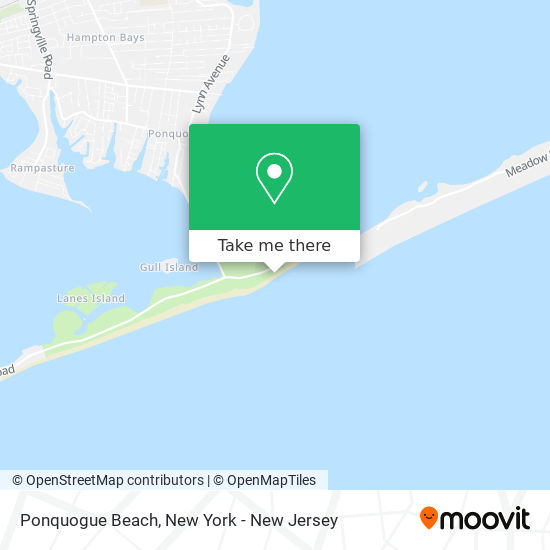 Ponquogue Beach map