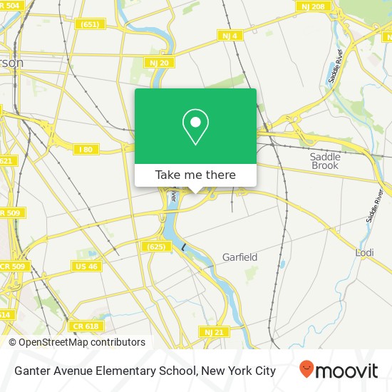 Ganter Avenue Elementary School map