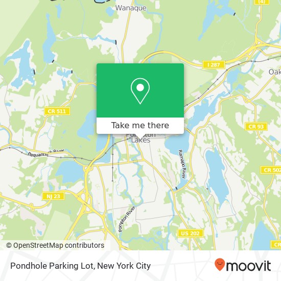 Mapa de Pondhole Parking Lot