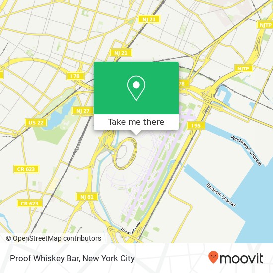 Proof Whiskey Bar map