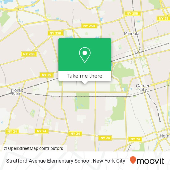 Stratford Avenue Elementary School map