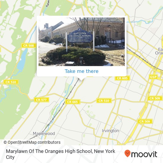 Mapa de Marylawn Of The Oranges High School