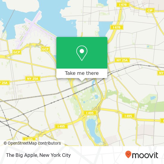 The Big Apple map