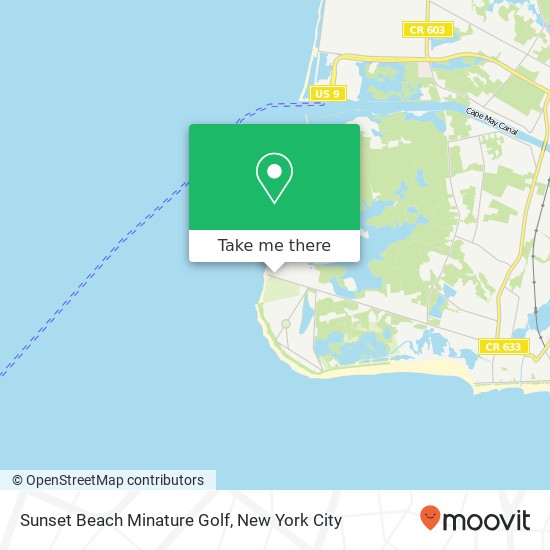 Sunset Beach Minature Golf map