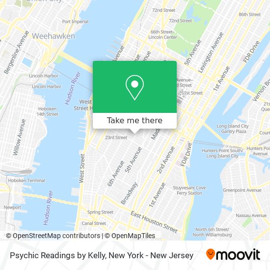 Psychic Readings by Kelly map