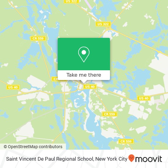 Saint Vincent De Paul Regional School map