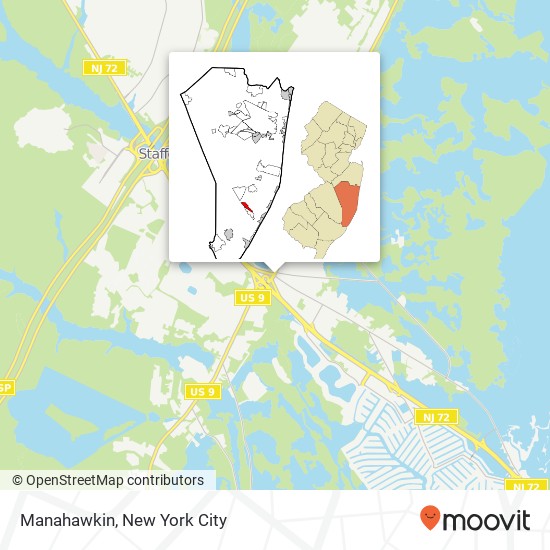 Manahawkin map