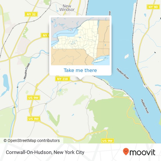 Mapa de Cornwall-On-Hudson