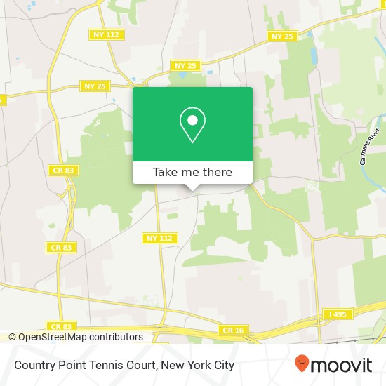 Country Point Tennis Court map