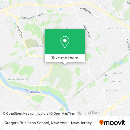 Rutgers Business School map