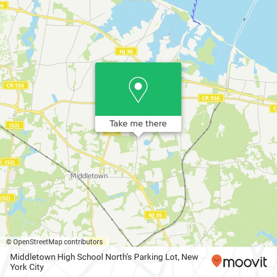 Middletown High School North's Parking Lot map