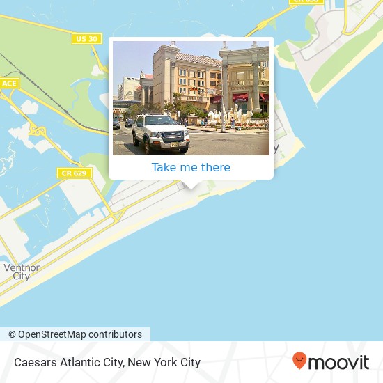 Caesars Atlantic City map