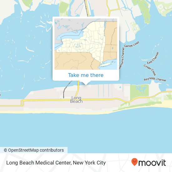 Long Beach Medical Center map