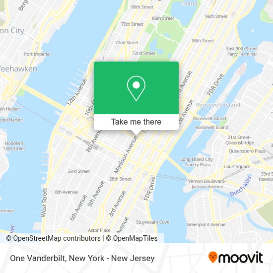 One Vanderbilt map