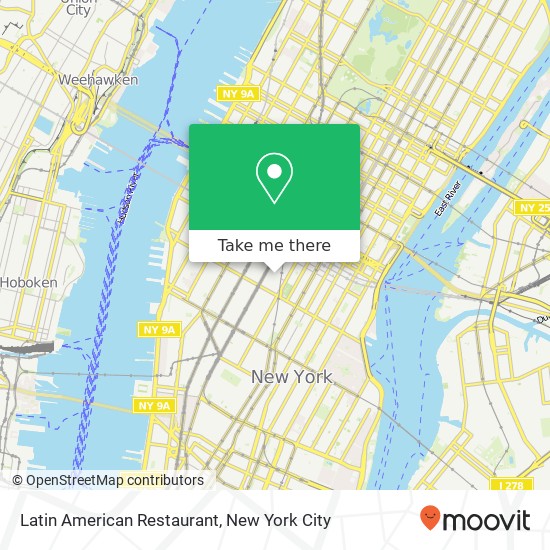 Latin American Restaurant map