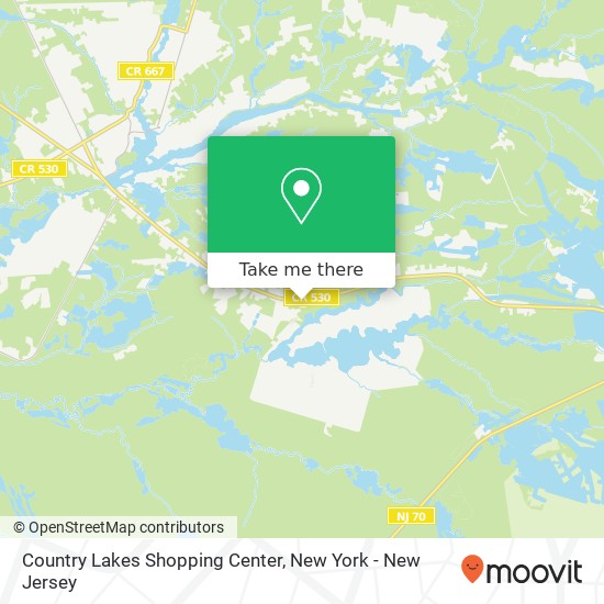 Country Lakes Shopping Center map