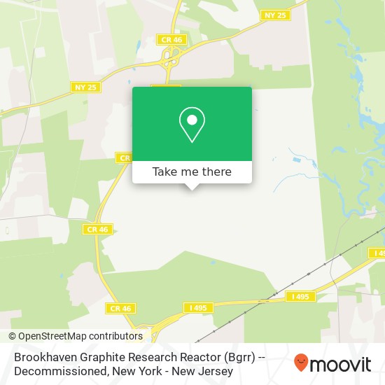 Mapa de Brookhaven Graphite Research Reactor (Bgrr) -- Decommissioned