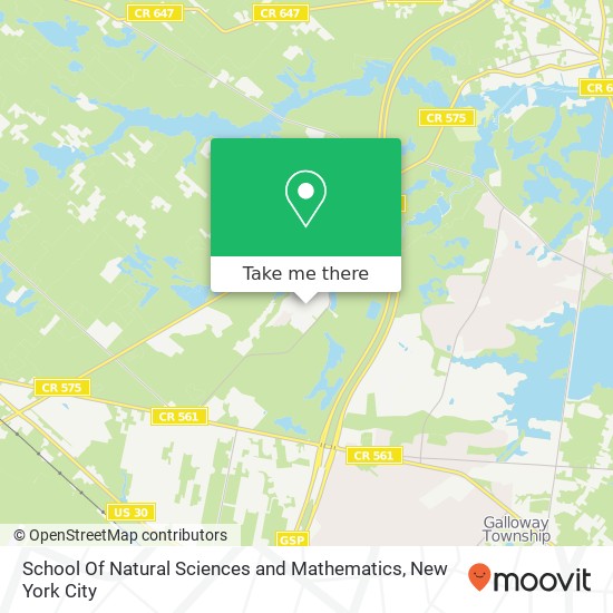 School Of Natural Sciences and Mathematics map