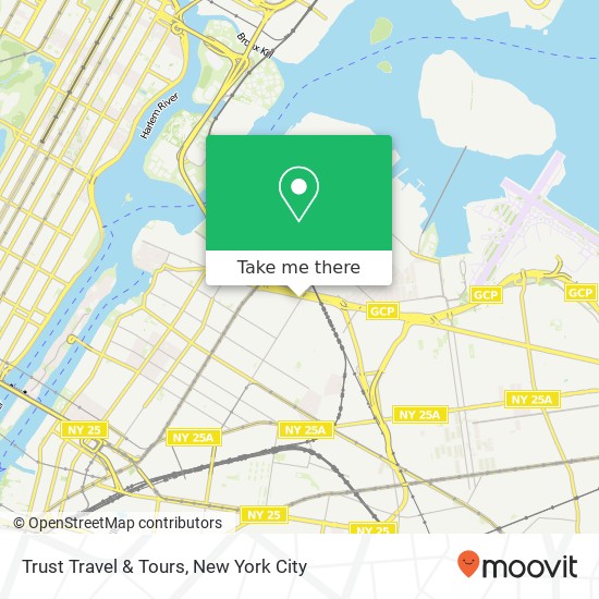 Trust Travel & Tours map